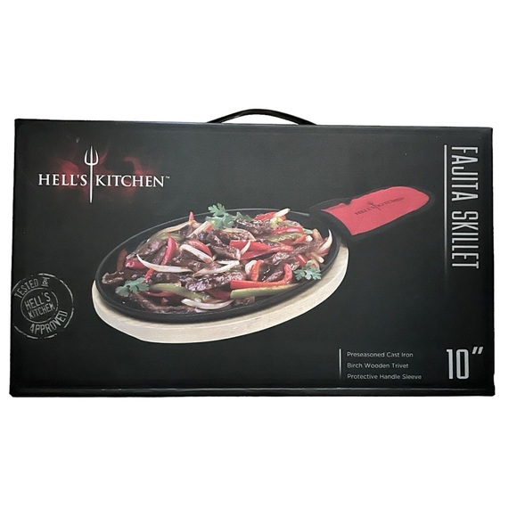 Hell's Kitchen 10" Fajita Skillet NIB - Picture 2 of 4